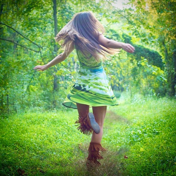 Wearable Art by Sweet Melis- Fit & Flare Dress, Size Small, NWOT - Picture 2 of 9